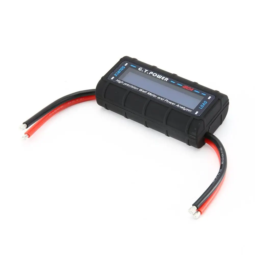 G.T POWER 180A High Precision Watt Meter and Power Analyzer for RC with LCD Backlight for Voltage & Current Measurement