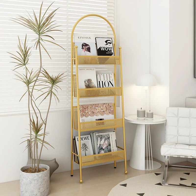 

Кованая железная полка, декоративная подставка для книг в гостиную