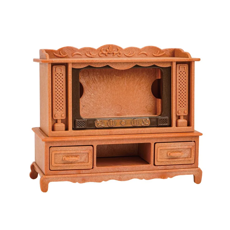 Süßes Puppenhaus Wohnzimmer Sofa TV Set Spielhaus Dekorationen Mädchen Kinderspielzeug Geschenke