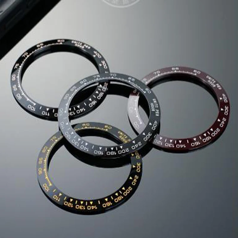 Accesorios de reloj para Rolex 116500 Cosmic series Daytona anillo de escala de cerámica 39,3x31,4mm boca de anillo exterior digital 38,5*30,5mm
