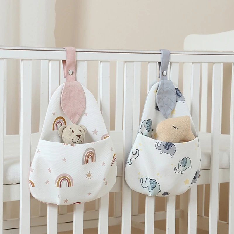 Convenient Bedside Storage Pocket Organizers Nursery Bedside Pocket for Baby Cot Keep Your Nursery Neat & Organized