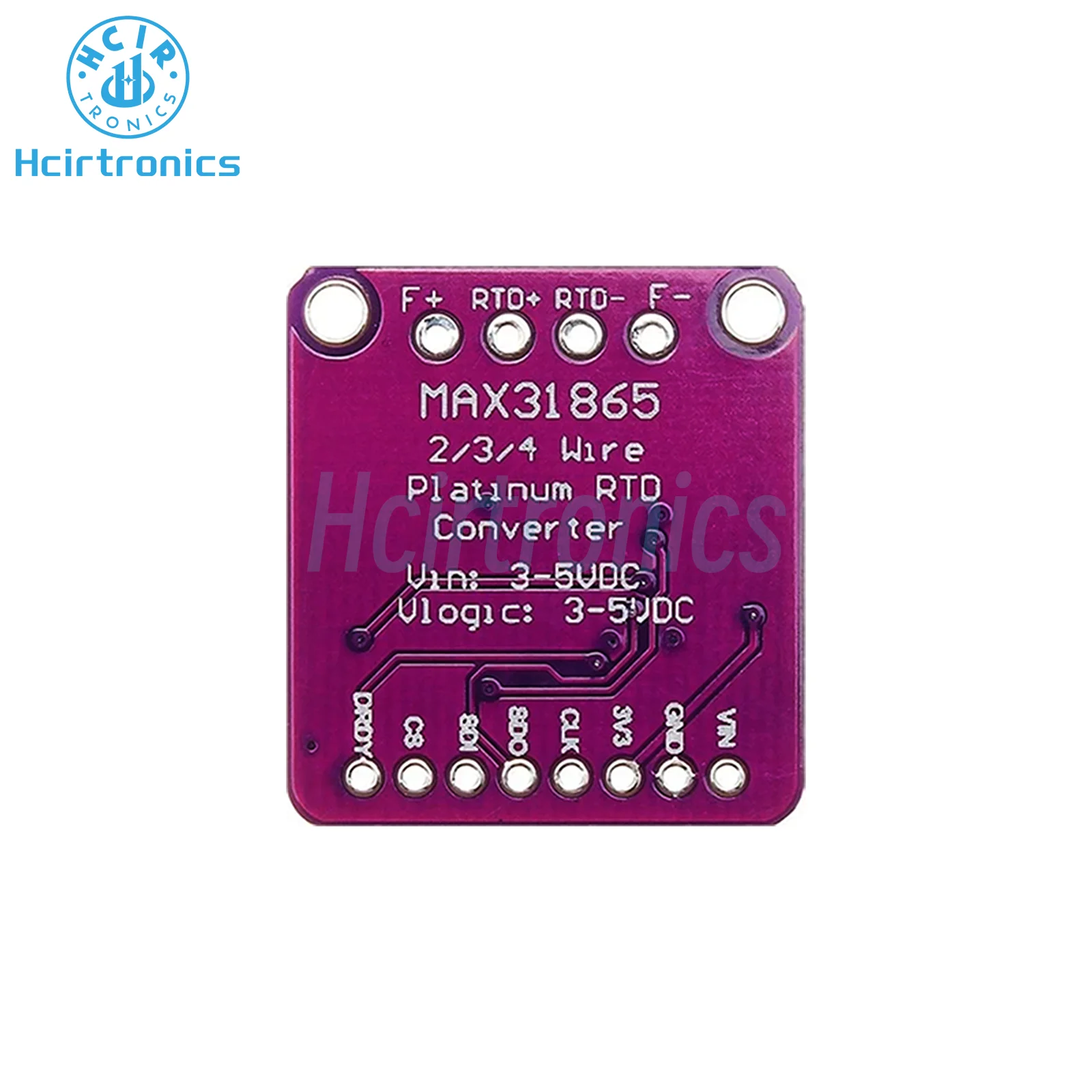 MAX31865 PT100 to PT1000 RTD-to-Digital Converter Board Temperature Thermocouple Sensor Amplifier Module 3.3V/5V