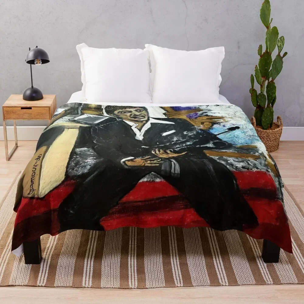 

Say Hello to My Little Friend Throw Blanket Soft Comfort Blanket for Reading Watching TV