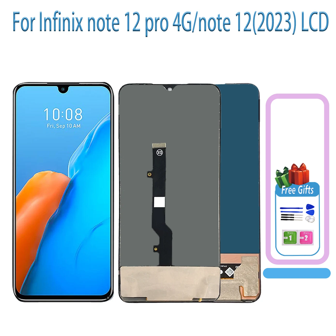 AMOLED LCD For Infinix Note 12 Pro 4G X676B Display Screen Touch Digitizer For Infinix Note12 (2023) X676C X676 Screen Panel