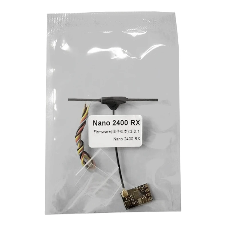 مستقبل النانو CRSF الأسود ، معدل تحديث مرتفع ، قطع غيار طائرات بدون طيار بتحكم عن بعد ، RX24 ، G
