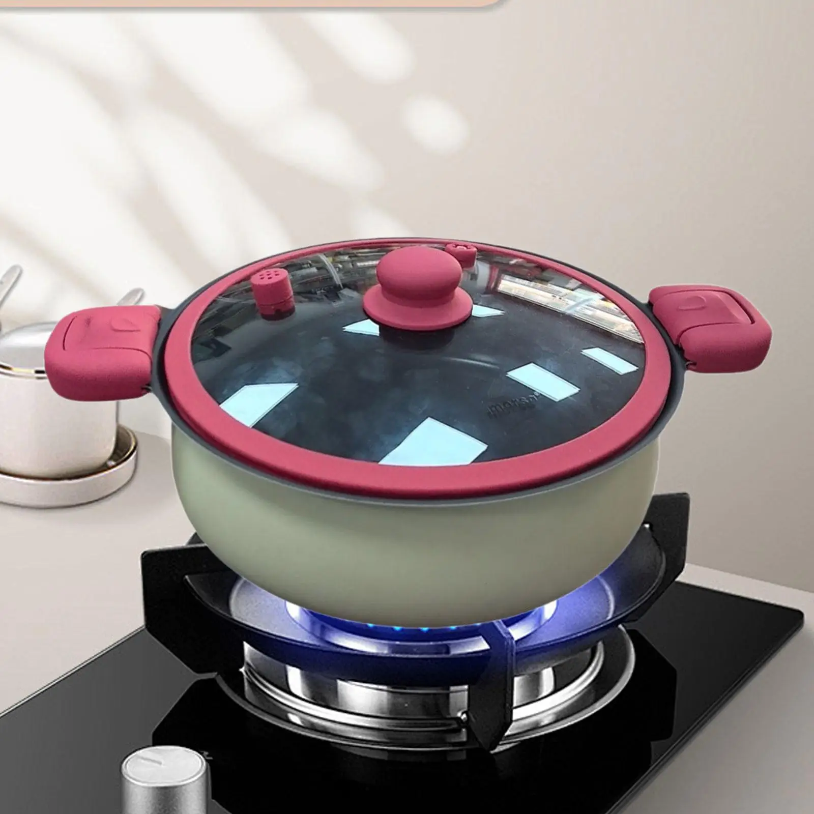 

Суповая кастрюля, многоцелевая кастрюля 5 л с крышкой, мультиварка, горячая кастрюля, кастрюля для кемпинга, рюкзака для путешествий на открытом воздухе, вечеринка