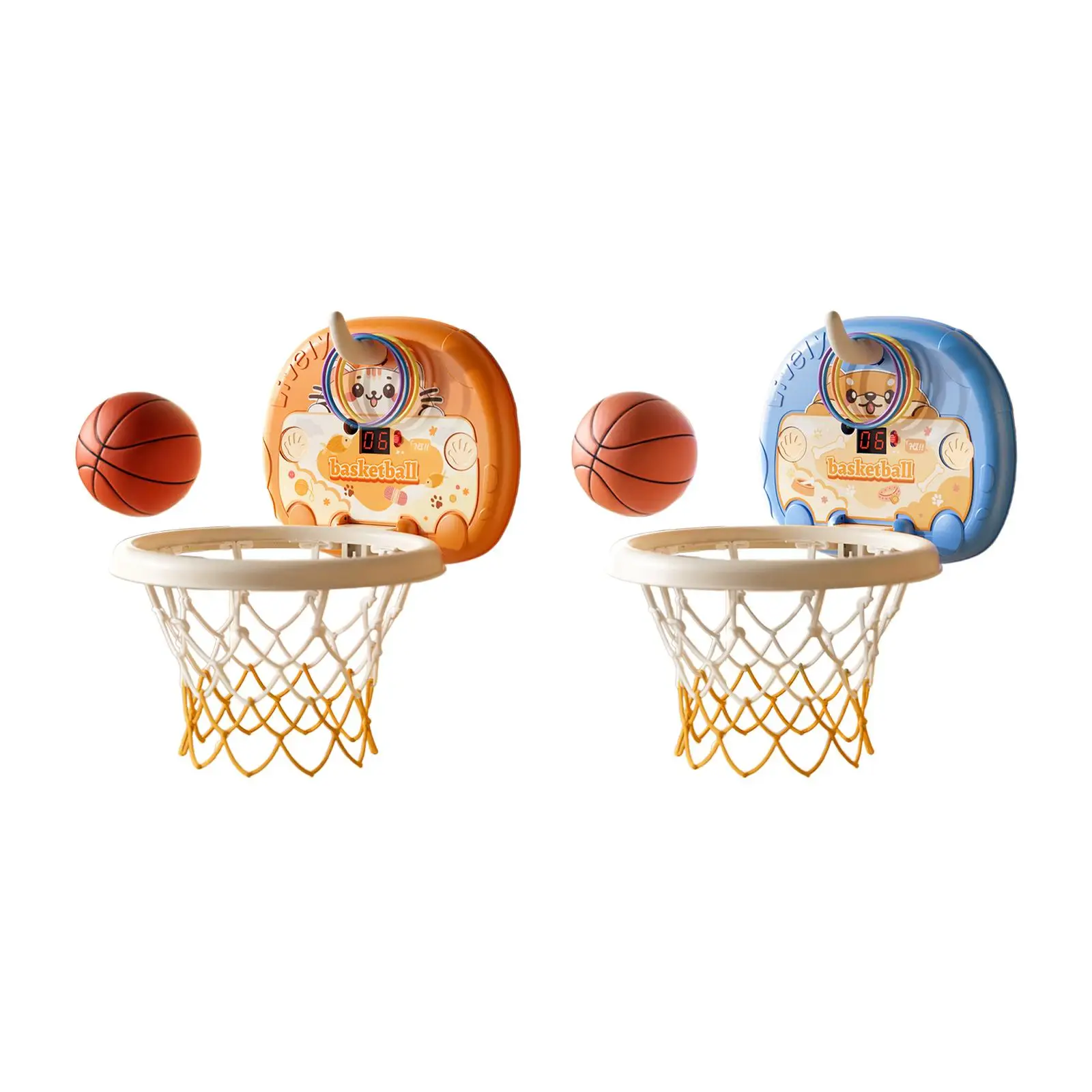 Mini Basketball Hoop Set Activity Centers Wall Basketball Board Adjustable Height for Children Boys Girls Birthday Gifts Kids