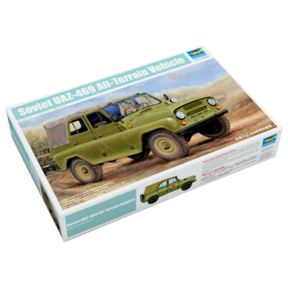 

Trumpeter 02327 1/35 Soviet UAZ469 UAZ-469 All Terrain Vehicle Car Military Gift Plastic Assembly Model Toy Building Kit