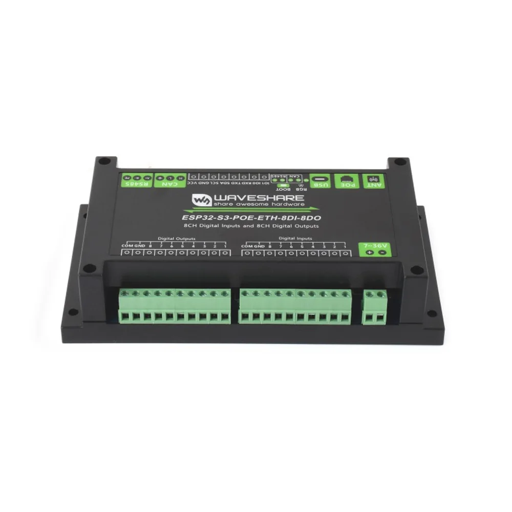 TopElec Industrial 6-Channel RP2350 Relay Module Onboard RS485 / Pico HAT interfaces With Multiple Isolation Protection Circuits