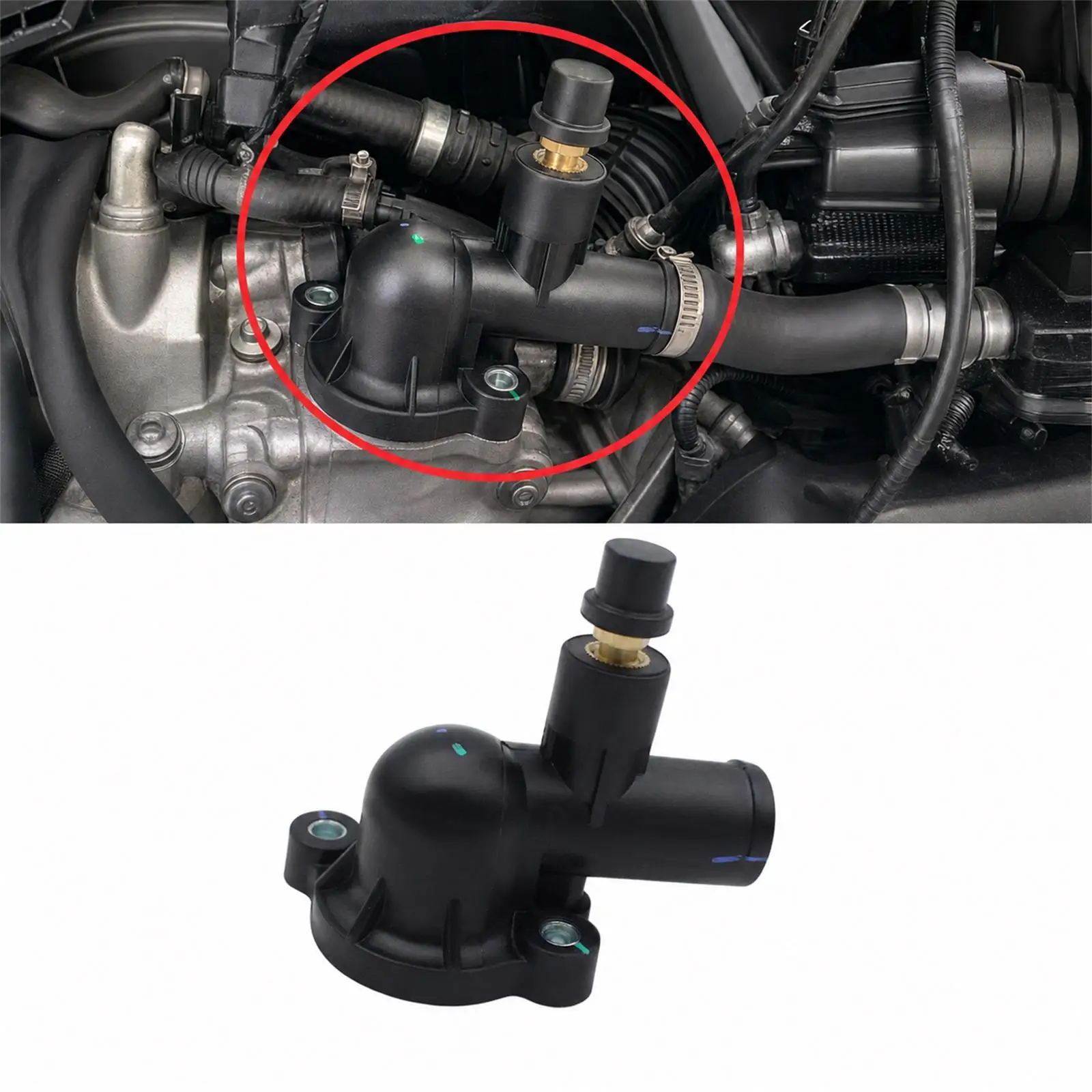 Thermostat Cover PP Material Assembly for Vespa Modern GTS 250 Touring 300ie Super ABS Intelligent Temperature Control