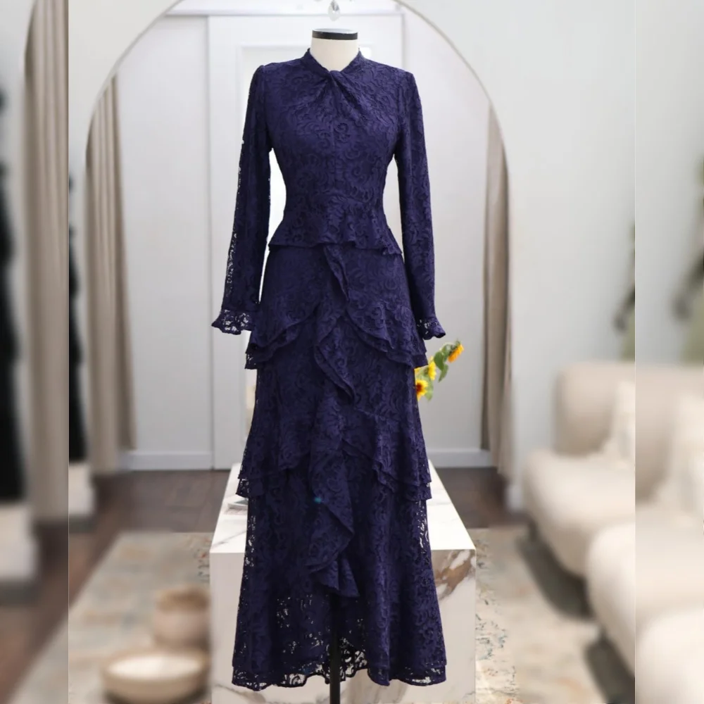 

Customized Grace Dress Long Sleeves A-line Long Dresses Formal Evening Dress Bespoke Occasion Woman Elegant Party Wedding