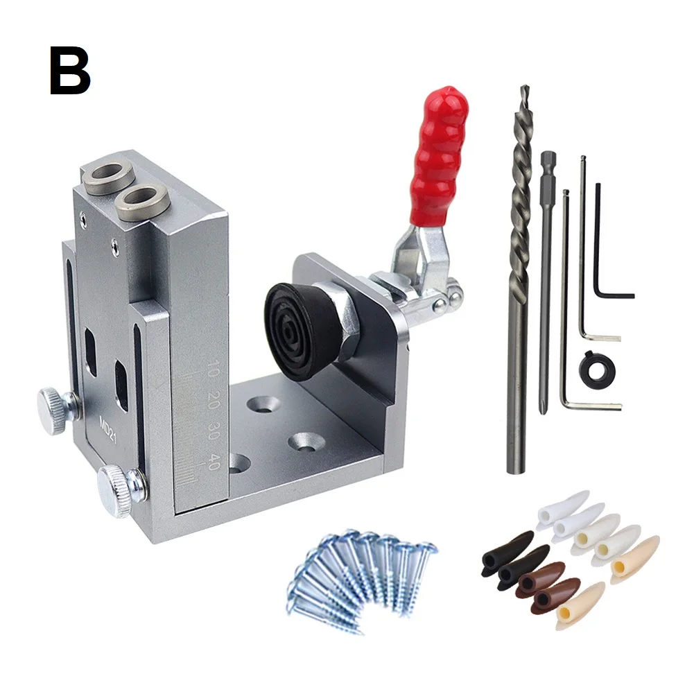 (Abito. )88*64*99mm/3.46*2.52*3.9 In Boccola del trapano Guida per trapano versatile per la lavorazione del legno Punzonatrice angolare Montaggio conveniente