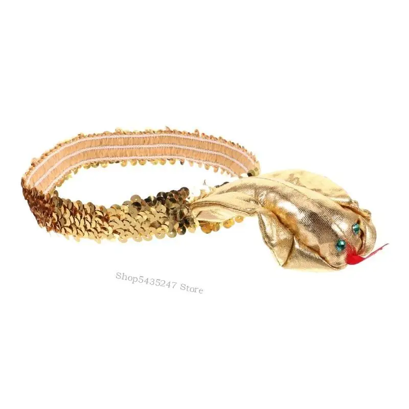 

Golden Headband Egyptian Headband Hair Hoop Rave Party Headpiece Carnivals Hairband Party Cosplay Costume Props Unisex