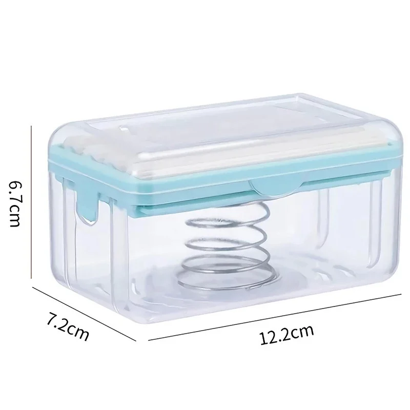 New Usage Roller Type Dish Holder For Toliet Soap Box Plastic Storage Container With Drain Water Bathroom Gadgets