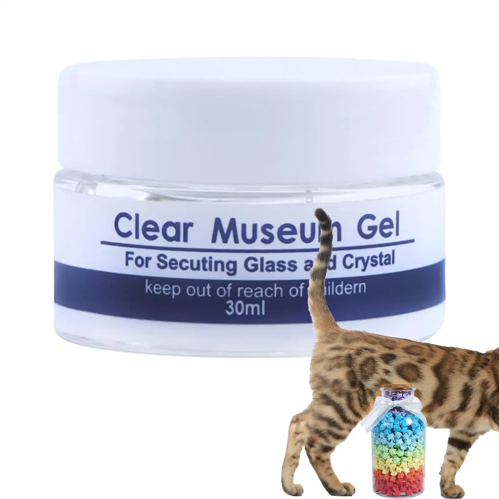 30/150 مللي متحف التحف يعرض جل واضح متحف جل قابل لإعادة الاستخدام واضح لا بقايا يعرض المعجون منع السقوط للسيراميك #1