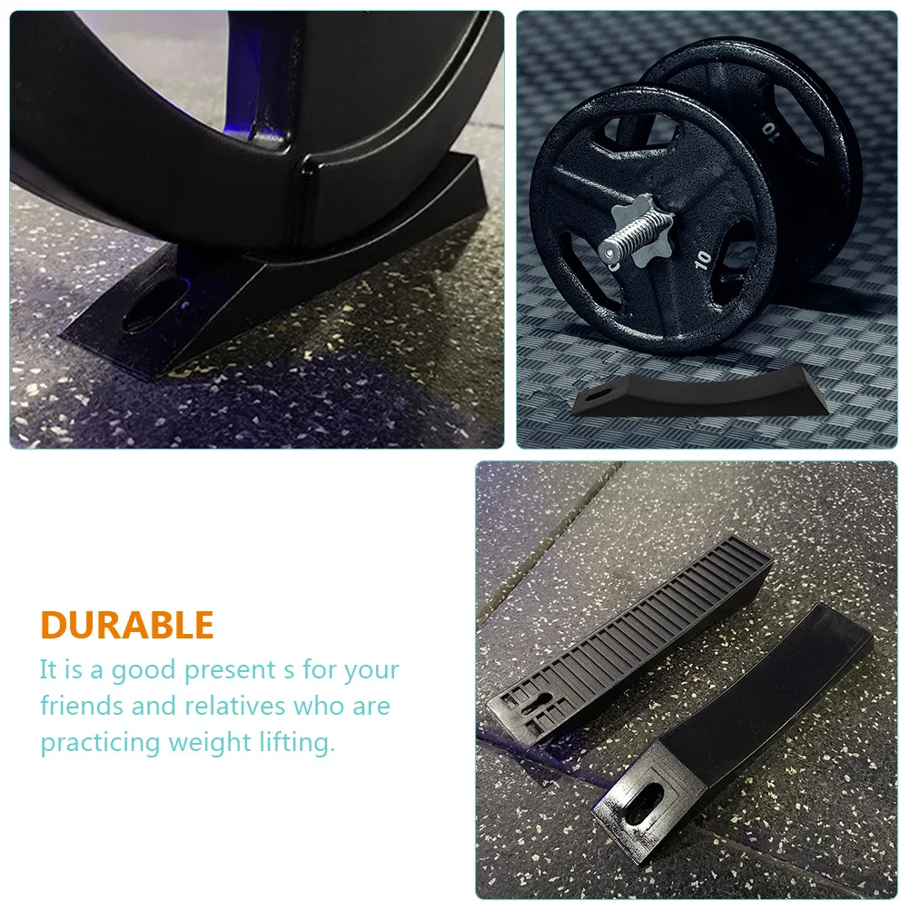 

2Pcs Silicone Deadlift Platform Barbell Plate Elevated for Easy Loading Unloading Home Fitness Gym Accessories