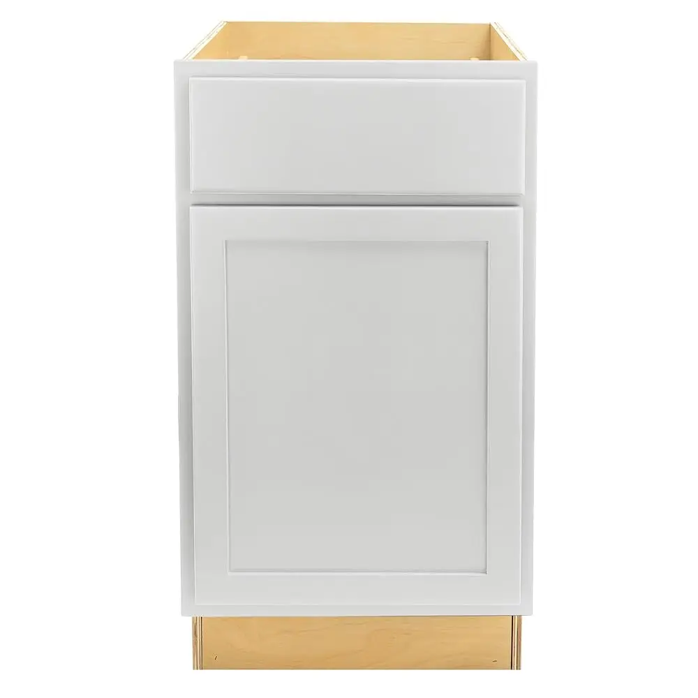 Quicklo Rta (pronto da montare) |   Mobili da cucina con base - Stile Shaker |   Made In America (Bianco puro, 18"" Wx34,5 Hx24 D