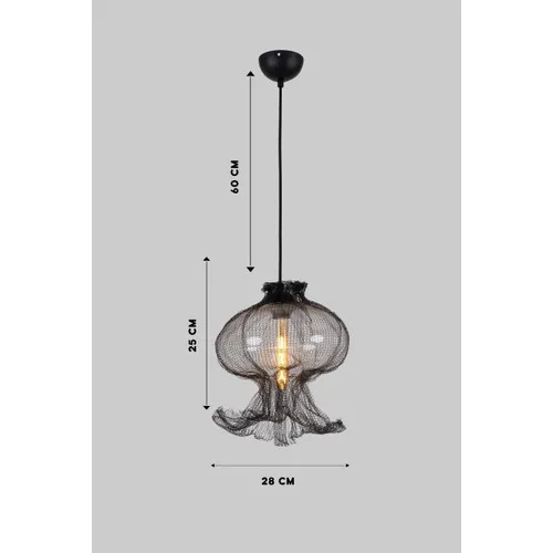 Spring Lighting Spring Black Jellyfish Glass Pendant Lamp-1048 image 2