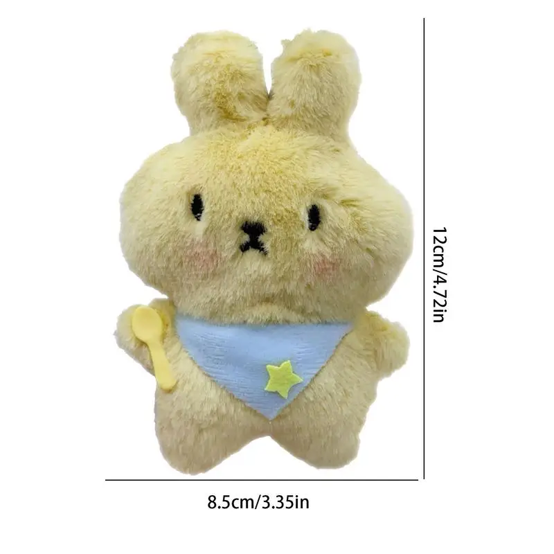 Rabbit Keychain Cute Stuffed Rabbit Key Chain Cartoon Plush Keychain Backpack Charm Keychain Stuffed Dolls Keychain Accessories