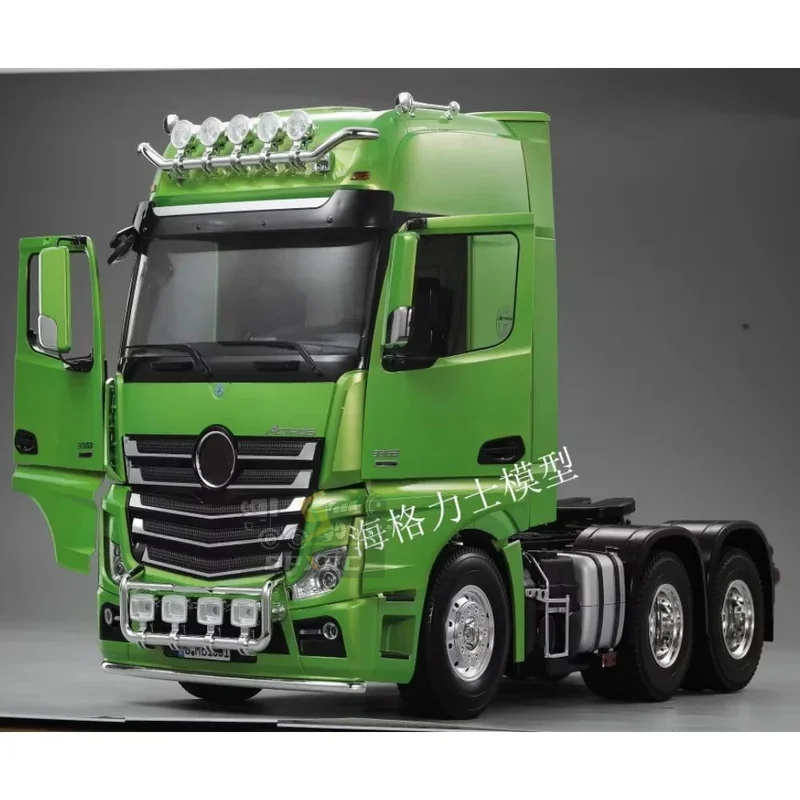 

Hercules 1/14 Series SPXRC new three-axle for 3363 Mercedes Benz high top tractor open door RC trailer mud truck diy toy car