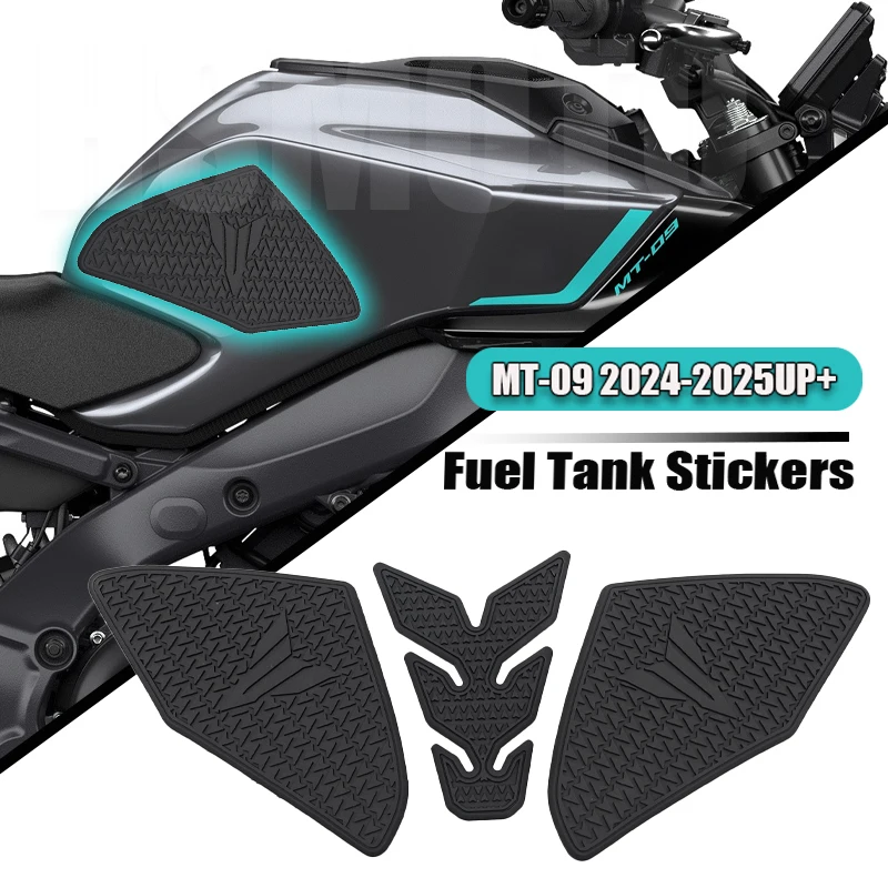 

For mt 09 MT09 MT-09 SP 2024 2025 Tank Pad Protector Sticker Decal Gas Knee Grip Motorcycle Accessories MT 09 Tank Traction Pad