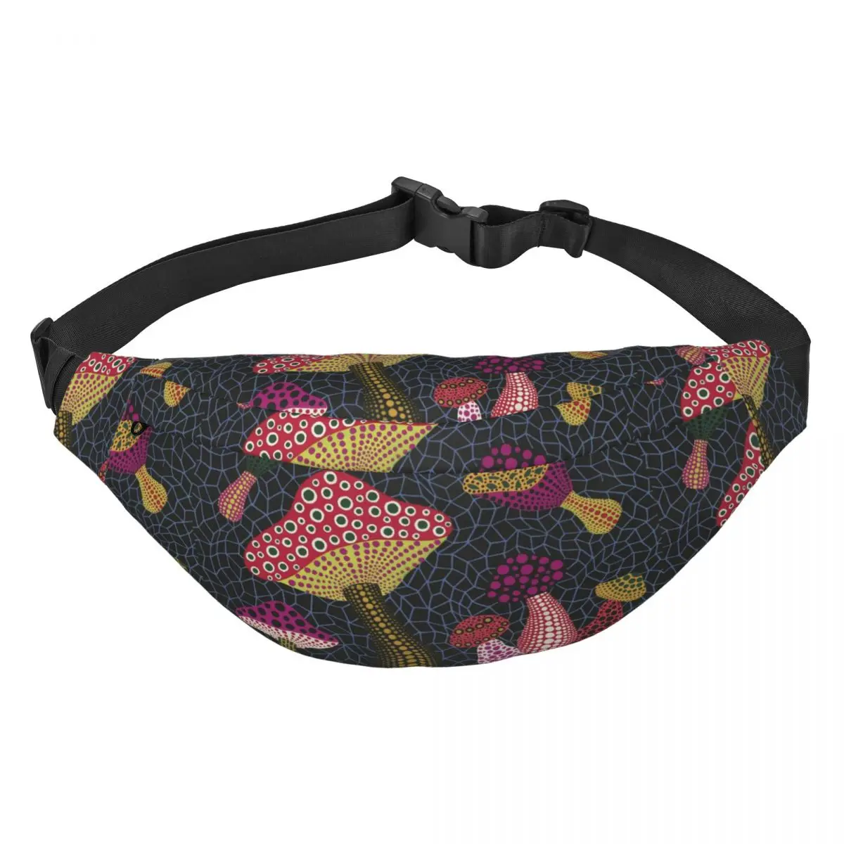 

Yayoi Kusama Fanny Pack Women Men Fashion Abstract Pop Art Sling Crossbody Waist Bag for Running Phone Money Pouch