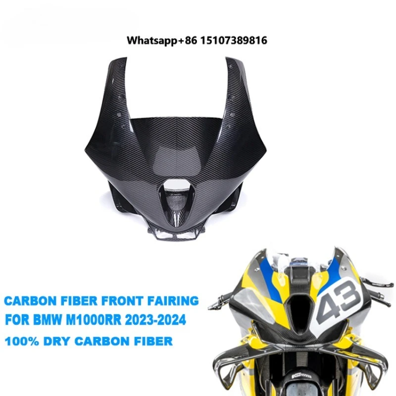 

Carbon Fiber M1000RR Racing Fairings Motorcycle Front Upper Fairing for M1000RR Racing 2023 2024