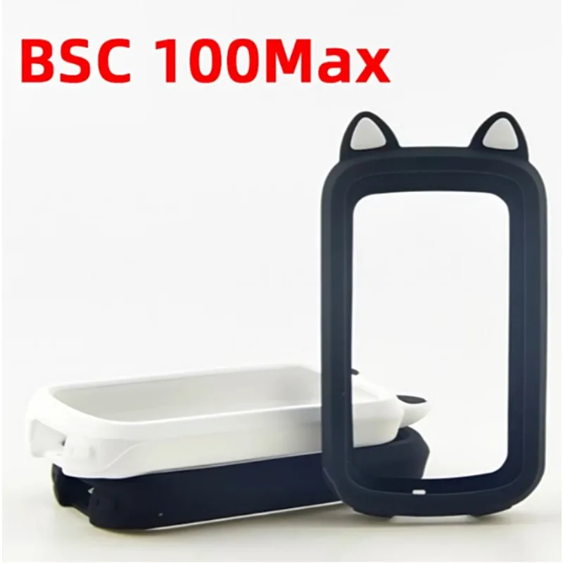 For iGPSPORT BSC100MAX Bike Computer Silicone Case Protective Cover BSC 100MAX Cycling GPS Shell with PET Screen Protector