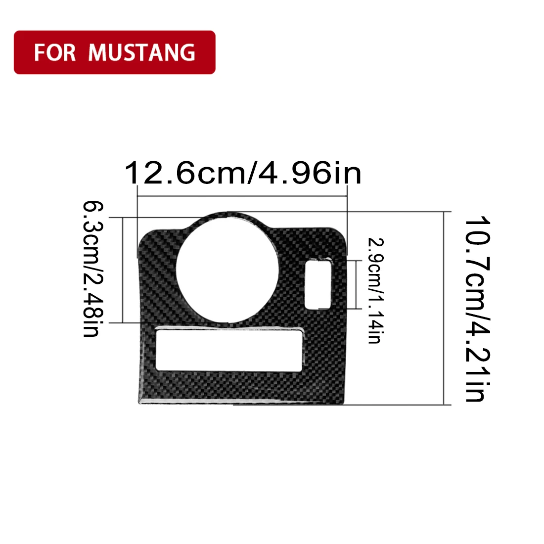 Headlight Switch Frame Trim Carbon Fiber Sticker For Ford Mustang 2009 2010 2011 2012 2013 2014 Interior Articulos Para Autos