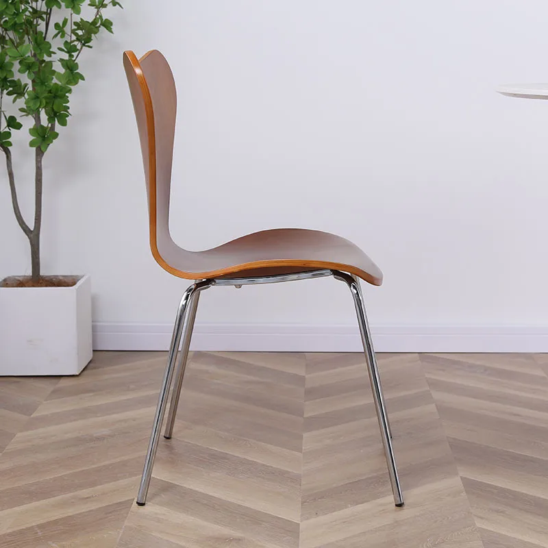 خشب الساج الانحناء لوحة كرسي معدني القرون الوسطى خمر الحديد المطاوع مطاطا الظهر لوحة النمل كرسي صالة كرسي الأثاث