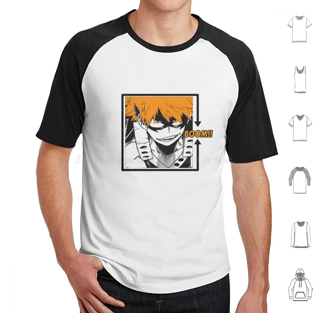 Katsuki Bakugo Boom T Shirt Cotton Men Women DIY Print Bakugo Boku No Hero Academia Bnha Anime Mha Manga Bakugou Katsuki All