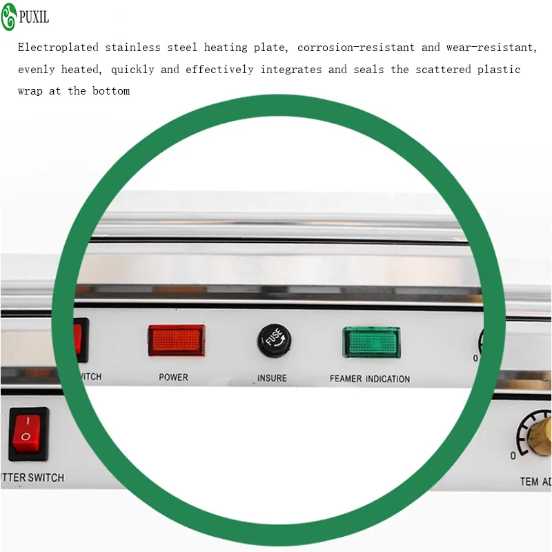 KW-550 50CM Packaging Machine 500MM Household Food Preservation Fresh Fruit Vegetable Film Packaging Seal Machine Cling Cutter