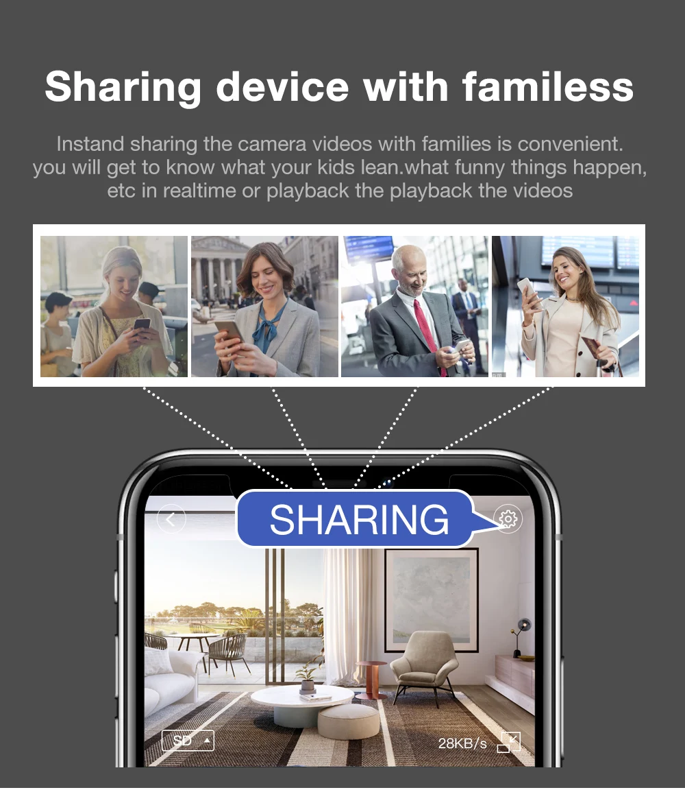 V380 Pro 2MP Surveillance Outdoor Wireless IP Camera Smart Home Two Ways AUDIO Waterproof WIFI Security CCTV Camera