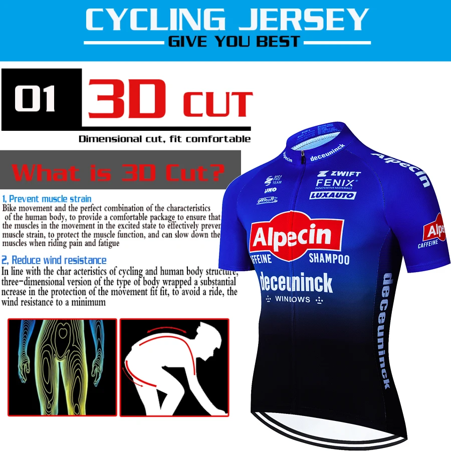 ALPECIN Men's Cycling Gel Shorts Mountain Bike Accessories Bicycle Pants Man Cycling Set Mtb Equipment Cycle Jersey Men Summer