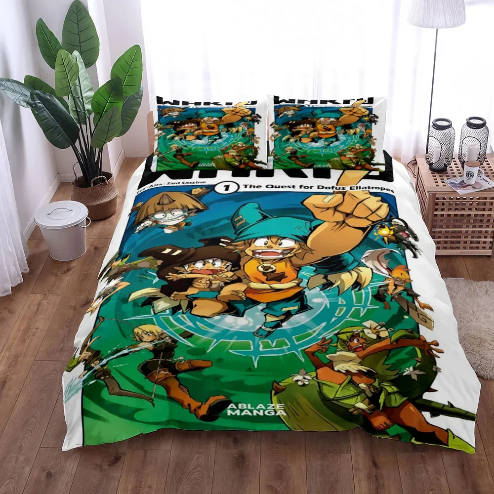 New Wakfu Bedding Set Single Twin Full Queen King Size Bed Set Adult Kid Bedroom Duvet Cover Sets Wakfu 3D Print Bed Sheet Set