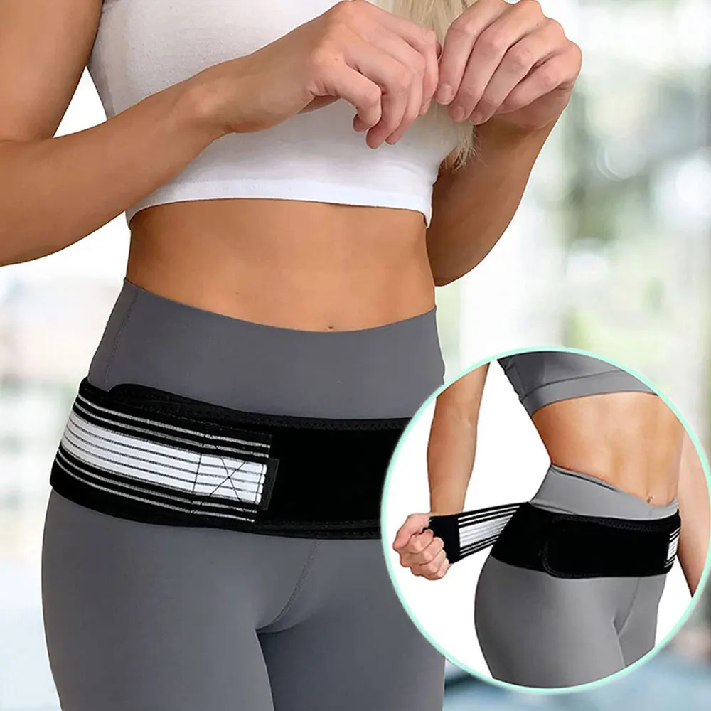 Sacroiliac Si Joint Hip Belt Lower Back Support-Hip Braces for Hip Pain Pelvic Support Belt Sciatica Pelvis Lumbar Pain Relief