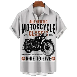 Retro Shirt Motorcycle Graphic Short Sleeve Top Summer Men 2023 Men's T-Shirt 1971 Motorcycle 3D Printing T-Shirt Coupons And Di