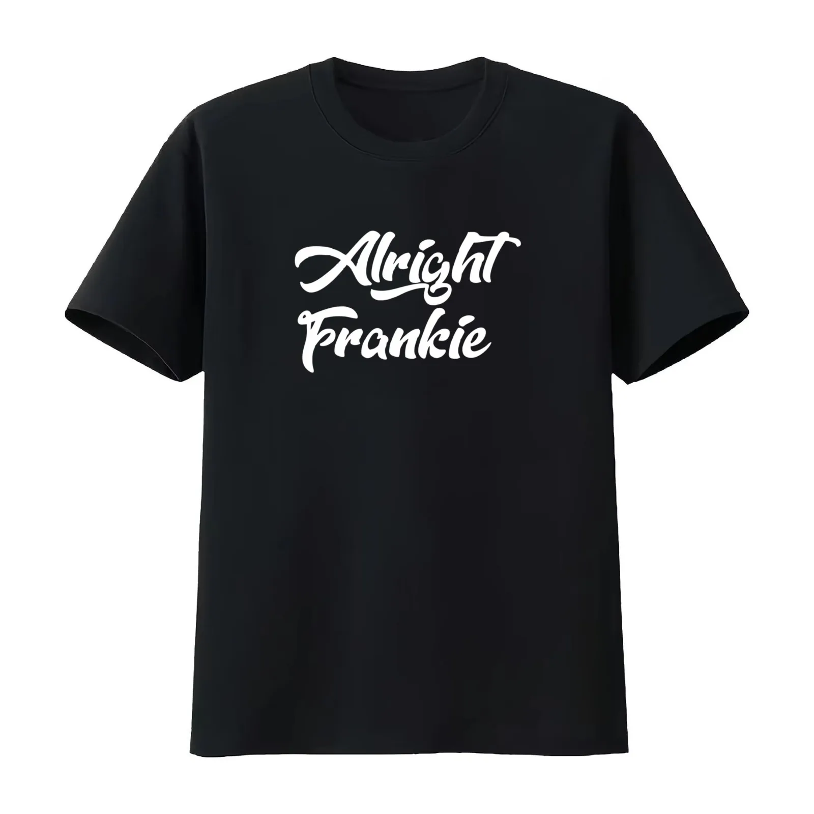 BEST SELLER - Alright Frankie Merchandise T-Shirt Summer Casual Cotton Tee Oversized Streetwear Tops Vintage Graphic Print