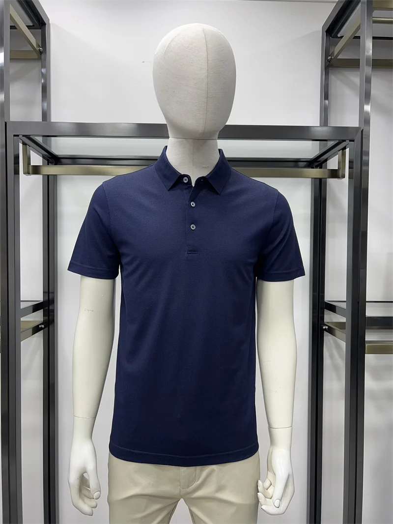 

Мужская летняя футболка Non-Saints: новая повседневная модель из шелкового хлопка, дышащая, легкая, модная, в деловом стиле