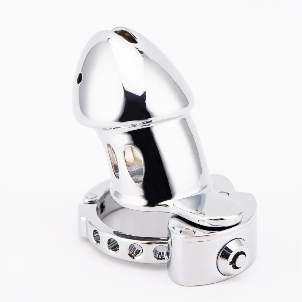 New Adjustable Penis Cage Zinc Alloy Chastity Cage Convenient Metal Cock Cage Ring Lock Erotic Bondage BDSM Sex Toys For Men