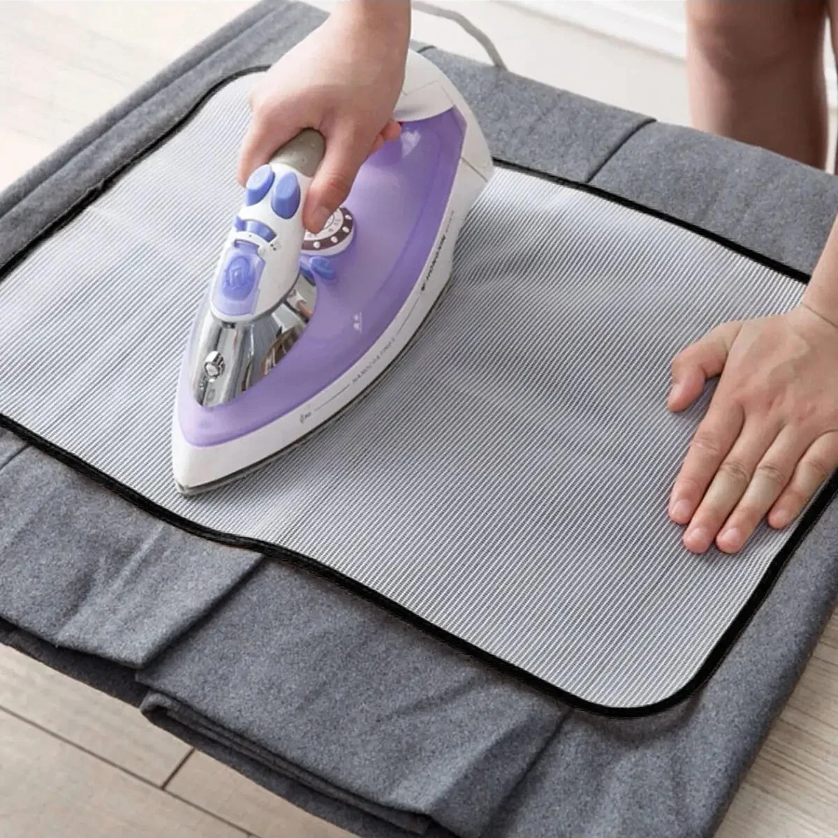 

1pc-Household Mesh Fabric For Ironing Board Pads Clothes Net High Temperature Protection Iron Pad Against Burn Mat Cover Iron
