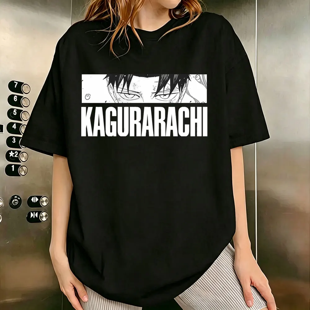 Anime Kagurabachi Chihiro Rokuhira Eyes Graphic Print T-shirt Men Women Clothing Fashion Streetwear Male Vintage Casual Tshirt