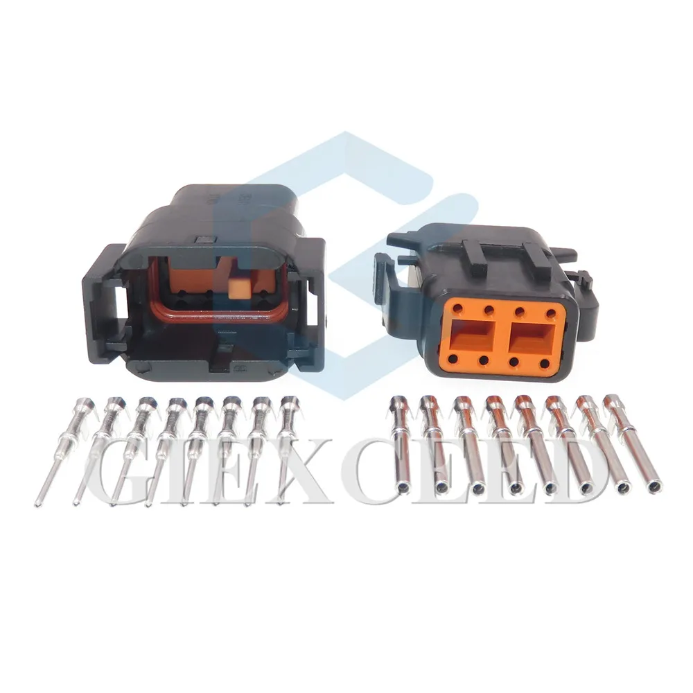 

2 Sets 8 Pin DTM04-08PB DTM06-08SB DEUTSCH DTM AC Assembly Automotive Wiring Sockets Waterproof Plug Car Electric Connector