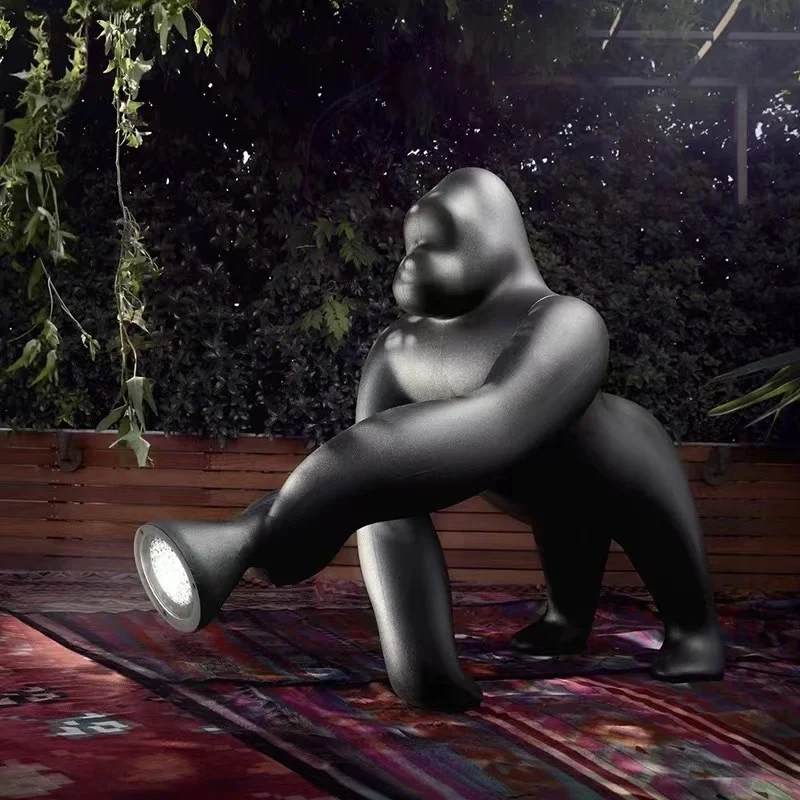 ECOJAS-Lampe LED en Résine en Forme d'Animal, Style Nordique