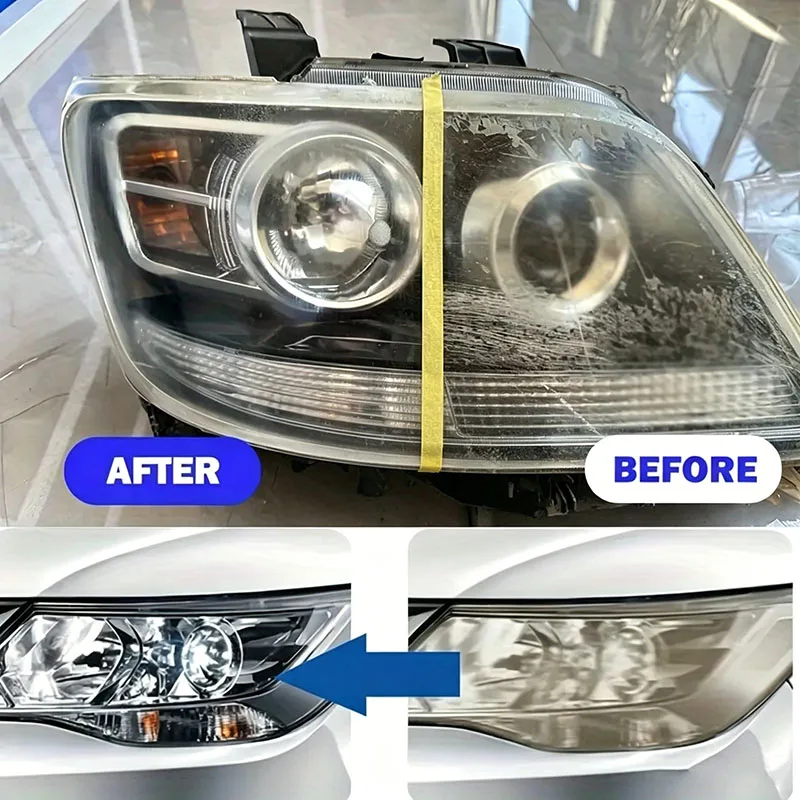 Car Light Restorative Liquid Removing Oxidation Dirt Portable Headlight Repair Polish Liquid For Car Headlight Restoration