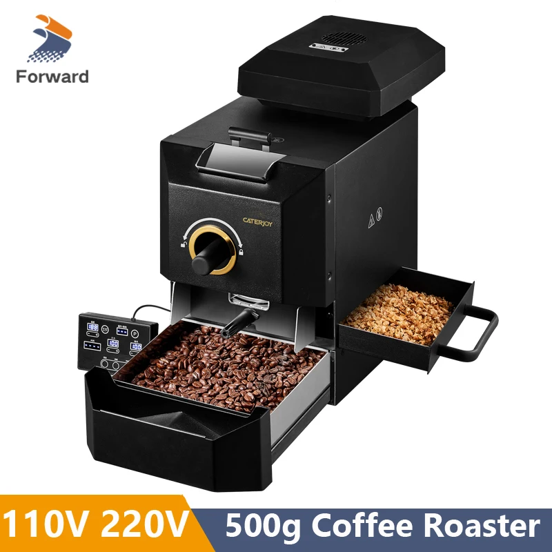 110V 220V Semi Fire 500g Automatic Coffee Bean Roaster Commercial  Drum Roaster Coffee Electric Roasting Machine