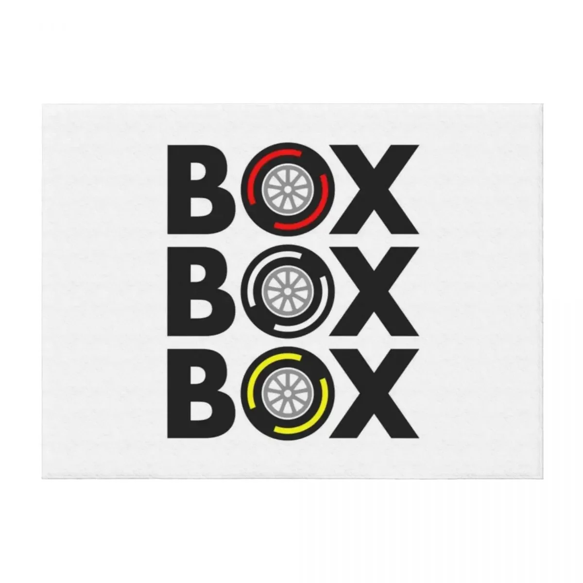 

Box Box Box F1 Tyre Compound Design Throw Blanket Travel Personalized Gift Shaggy Weighted Blankets