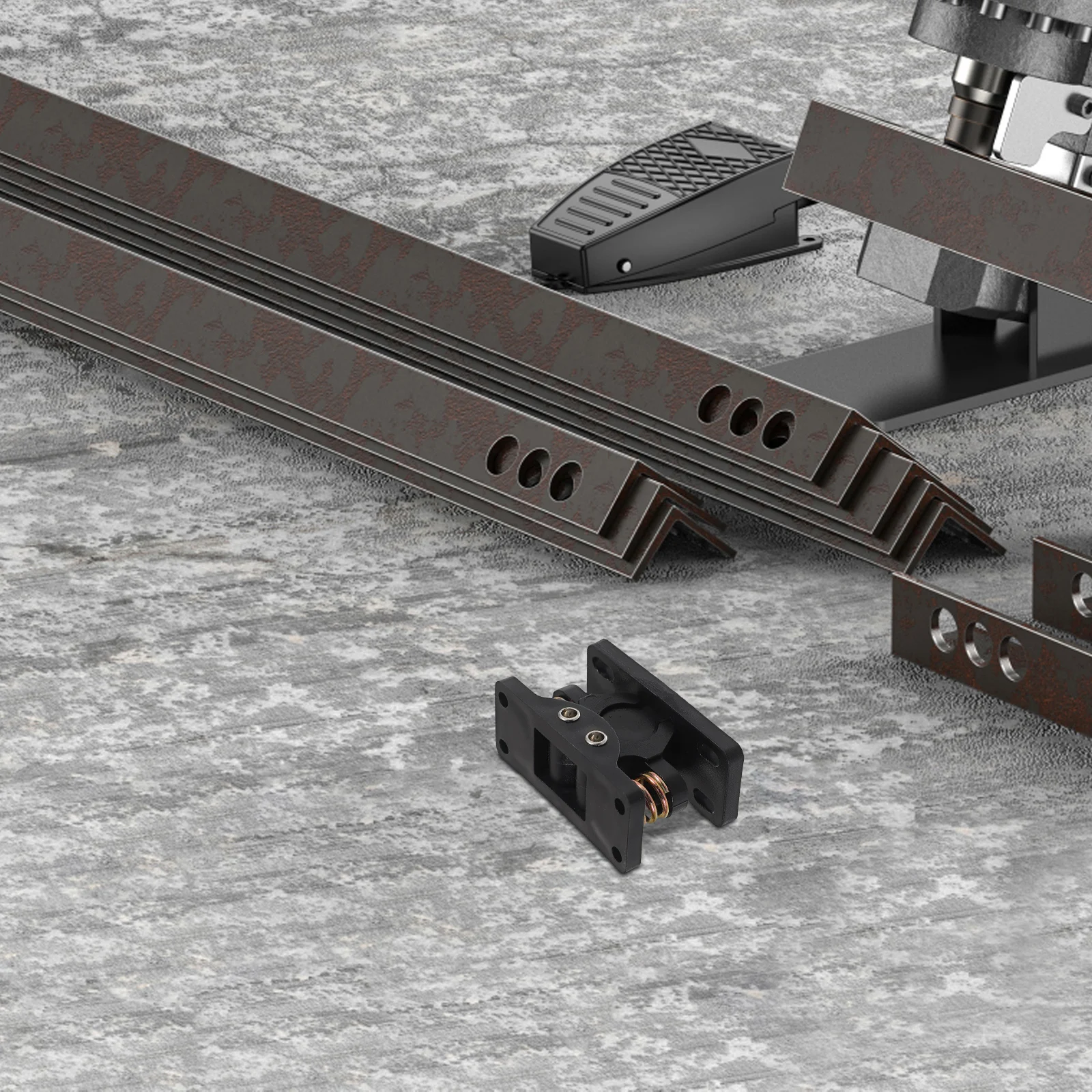 أسطوانة مزدوجة الصيد الربيع تحميل الثقيلة مزلاج الباب سبائك الزنك الأسود لخزانة درج صندوق مقطورة معدات التخييم التخزين البحرية