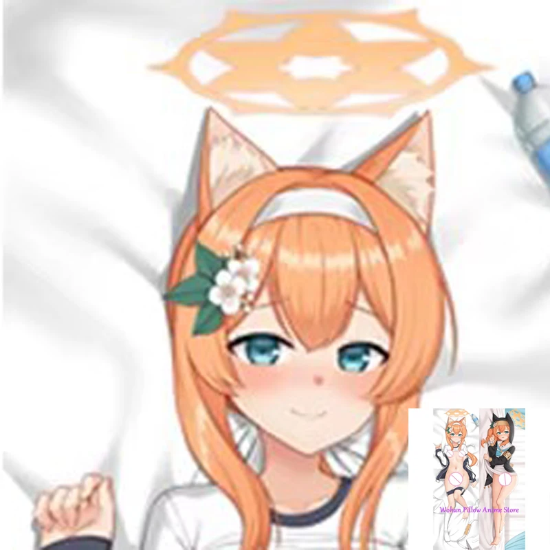 غطاء وسادة أنيمي Dakimakura Mari مطبوع على الوجهين بالحجم الطبيعي لتزيين عيد الهالوين وعيد الميلاد