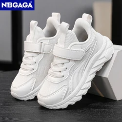 White Sport Kids Sneakers Boys Casual Shoes Mesh Breathable Children Girls School Walking Shoe Non Slip Tenis Sneaker Size 28-39